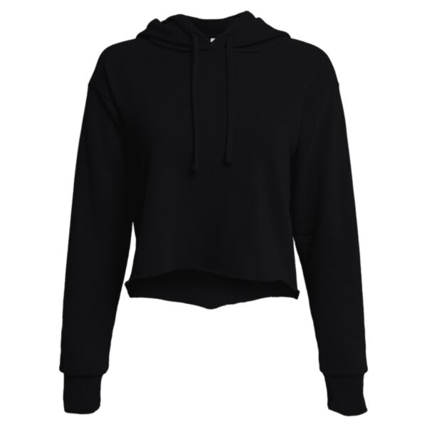 Women's Laguna Sueded Raw Edge Crop Hoodie Thumbnail